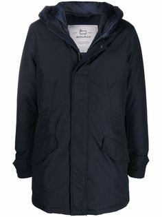 Woolrich пуховик на молнии с капюшоном