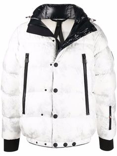 Moncler Grenoble пуховик с нашивкой-логотипом