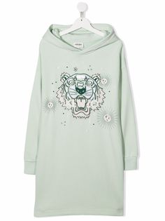 Kenzo Kids платье-худи с логотипом