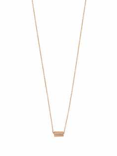 GINETTE NY колье Mini Straw из розового золота