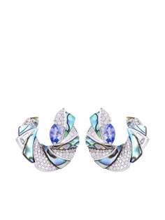 Ananya серьги Miniature Mogra C-Clips из белого золота