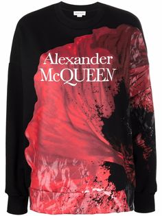 Alexander McQueen толстовка с графичным принтом
