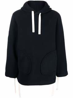 Jil Sander шерстяное худи с кулиской