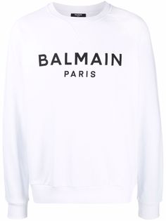 Balmain толстовка с круглым вырезом и логотипом
