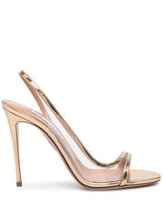 Aquazzura босоножки Nude 105