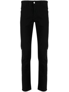 Armani Exchange узкие джинсы с эффектом потертости