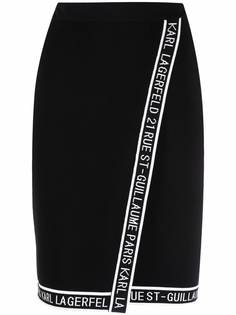 Karl Lagerfeld трикотажная юбка с запахом