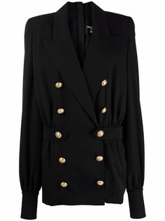 Balmain двубортное платье-блейзер