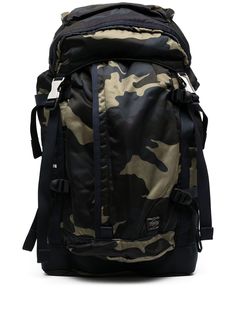 Porter-Yoshida & Co. рюкзак с камуфляжным принтом и карманами