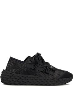 Giuseppe Zanotti кроссовки Urchin с тиснением под кожу змеи