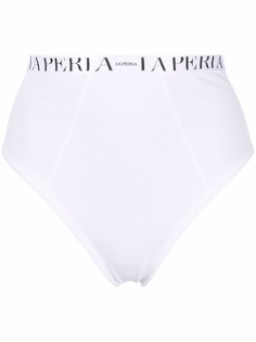 La Perla трусы-брифы с завышенной талией и логотипом