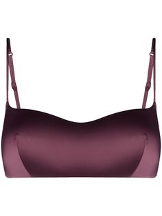 La Perla бюстгальтер=бандо с цветочной вышивкой