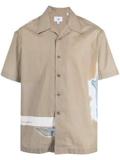 Dunhill рубашка с короткими рукавами и абстрактным принтом