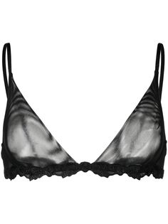 La Perla полупрозрачный бюстгальтер с вышивкой