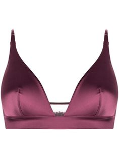 La Perla бюстгальтер с треугольными чашками и цветочной вышивкой