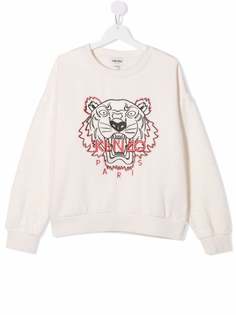 Kenzo Kids толстовка с вышивкой Tiger