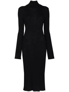 MM6 Maison Margiela MM6 DRS MIDI HN LS RBBD FTTD W CNTRST WH