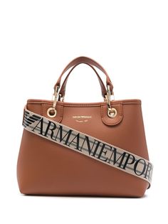 Emporio Armani сумка-тоут с ремешком на плечо и логотипом