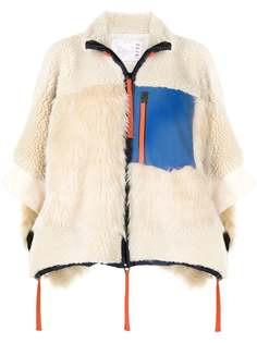 sacai фактурная куртка на молнии