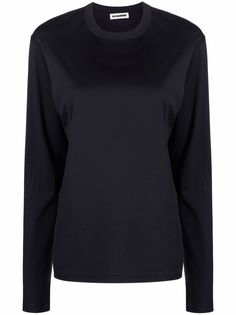 Jil Sander футболка из джерси с длинными рукавами