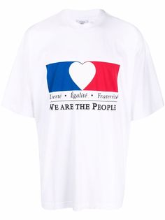 VETEMENTS футболка с принтом We Are The People