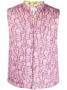Comme Des Garçons Shirt жилет с графичным принтом из коллаборации с Kaws