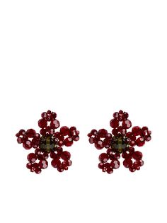 Simone Rocha серьги-гвоздики с кристаллами