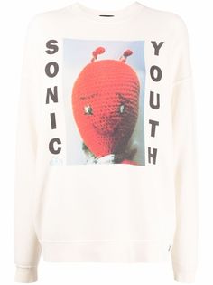 R13 толстовка с принтом из коллаборации с Sonic Youth