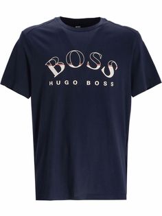 BOSS футболка с высоким воротником и логотипом