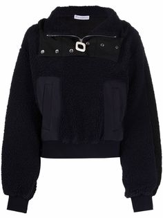 JW Anderson panelled zip-up hoodie