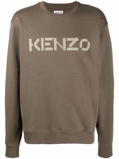 Kenzo толстовка из органического хлопка с логотипом