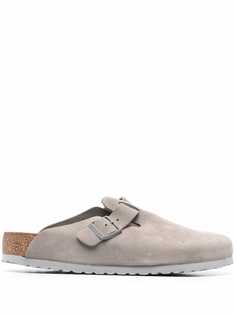 Birkenstock шлепанцы с тисненым логотипом
