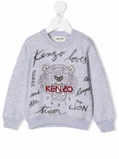 Kenzo Kids толстовка с принтом