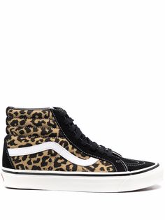 Vans кеды SK8-HI 38 с леопардовым принтом