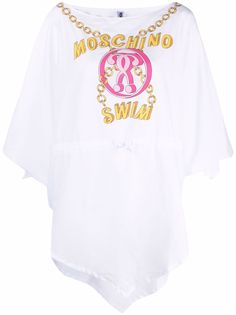 Moschino пляжная накидка с логотипом