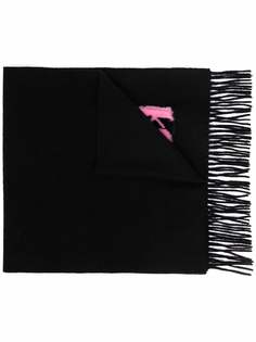 Karl Lagerfeld шарф K/Monogram с искусственным мехом