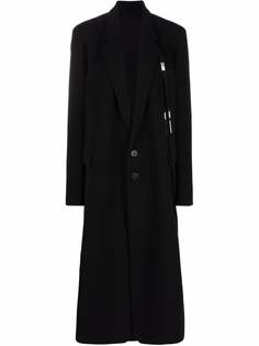 Ann Demeulemeester однобортное пальто