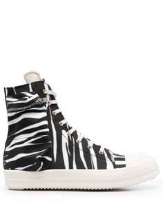 Rick Owens DRKSHDW кеды Cargo с зебровым принтом