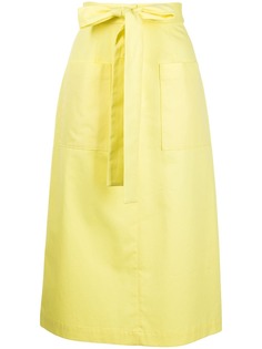 MSGM юбка с завышенной талией и завязками