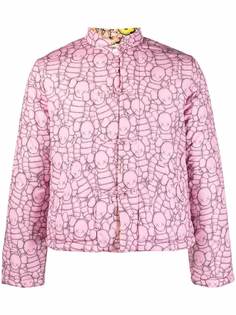 Comme Des Garçons Shirt укороченная куртка с графичным принтом из коллаборации с KAWS