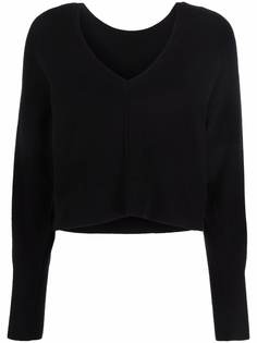 REMAIN укороченный шерстяной джемпер с V-образным вырезом