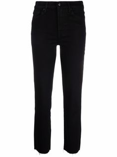 7 For All Mankind укороченные джинсы с необработанными краями