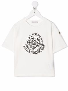 Moncler Enfant футболка с графичным принтом