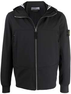 Stone Island куртка с капюшоном и вставками