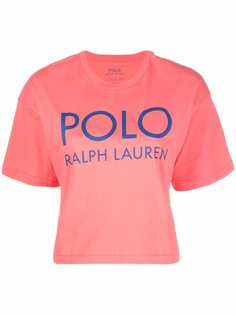 Polo Ralph Lauren укороченная футболка с логотипом