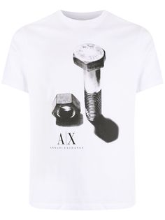 Armani Exchange футболка с принтом