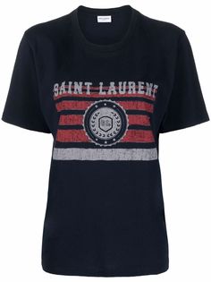 Saint Laurent футболка с логотипом