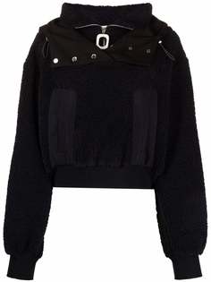 JW Anderson panelled zip-up hoodie