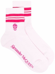 Alexander McQueen носки с логотипом и принтом Skull