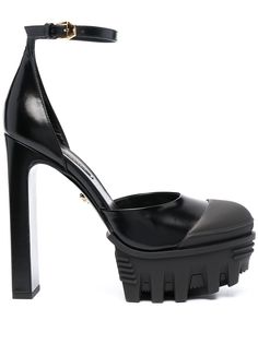 Versace туфли на платформе с контрастным носком